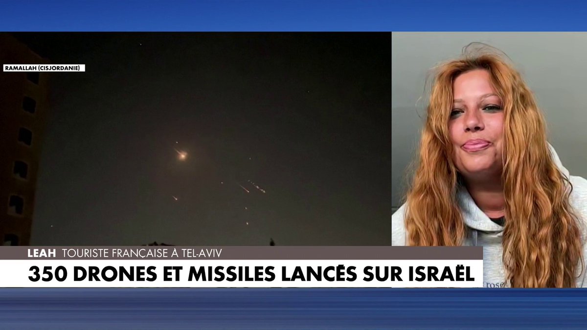 Leah, touriste française à Tel-Aviv : «La région de Tel-Aviv a été épargnée [...]. Ce matin, la vie reprend son cours» dans #LaMatinaleWE