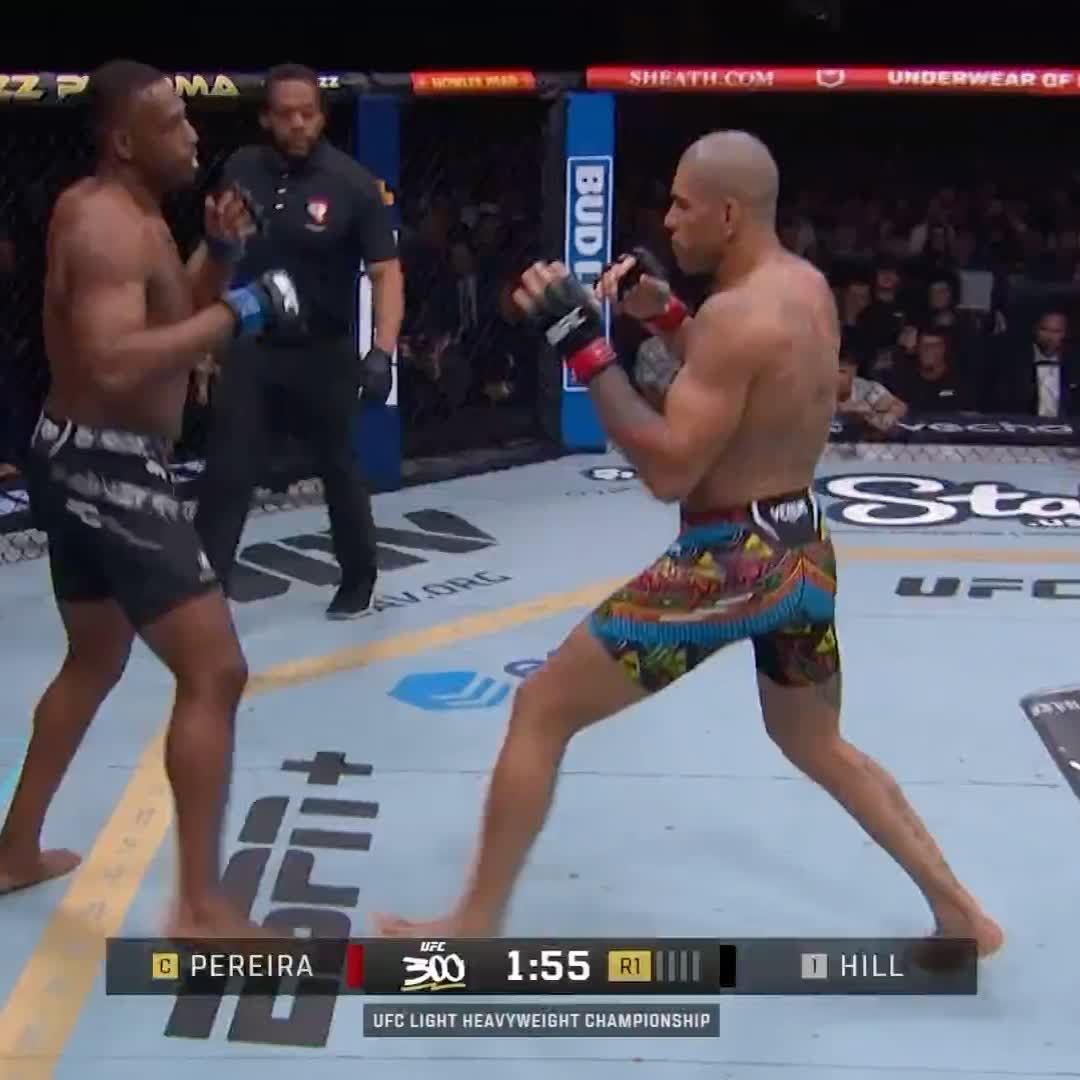 A DORMIRRRRRRR❗️Alex "Poatan" Pereira NOQUEA EN LA ESTELAR DE #UFC300 🇧🇷