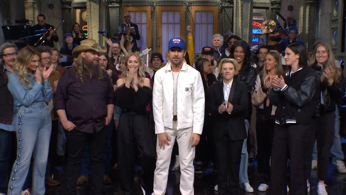 Thank you, Ryan Gosling, Chris Stapleton, Morgane Stapleton, Kate McKinnon, Emily Blunt, and Caitlin Clark! Goodnight!