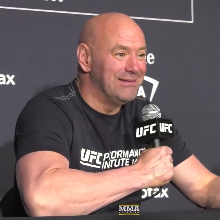 "People always ask me what I do. I sell 'holy s***' moments for a living. That was the ultimate 'holy s***' moment of all time." Dana White raves abut Max Holloway's KO at #UFC300