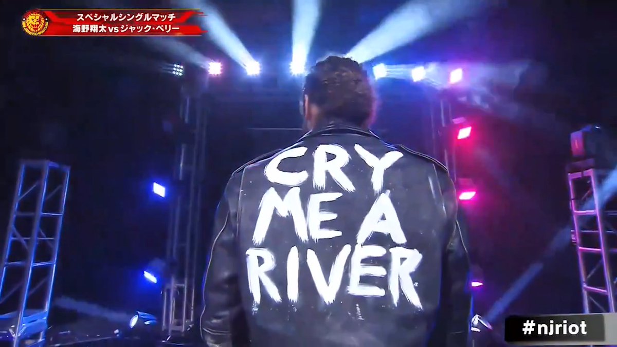 NJPW just uploaded the FULL ENTRANCE of Scapegoat Jack Perry from Windy City Riot. The SWAT team, the Chicago flag, the Real Broken Glass pants and CRY ME A RIVER jacket. This will live forever as an iconic moment. 🔥