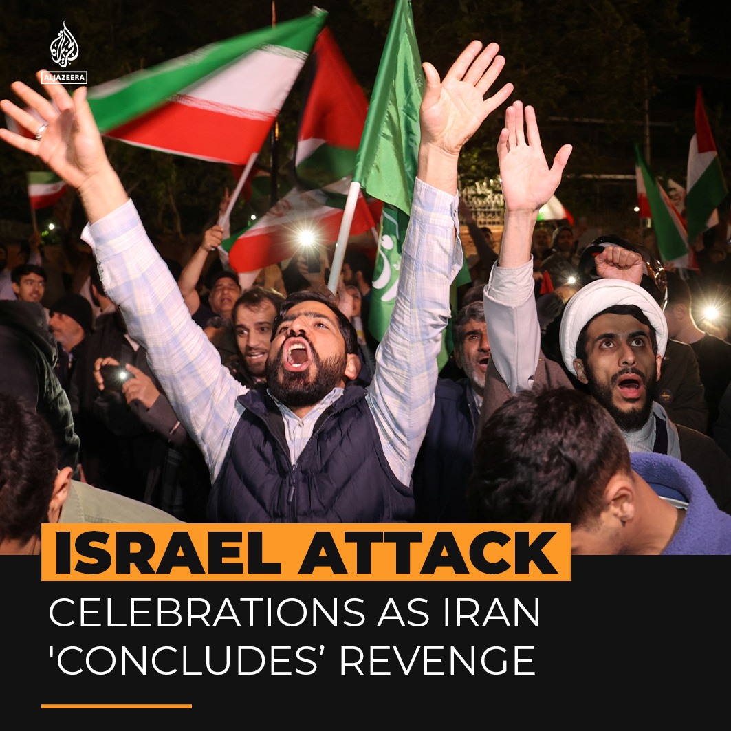 Iran says its first-ever direct attack on Israel was revenge for Israel’s targeting of the Iranian consulate in Syria. Tehran says its retaliatory attack has ‘concluded’ but warns of a harsher response next time if Israel strikes again ⤵️
