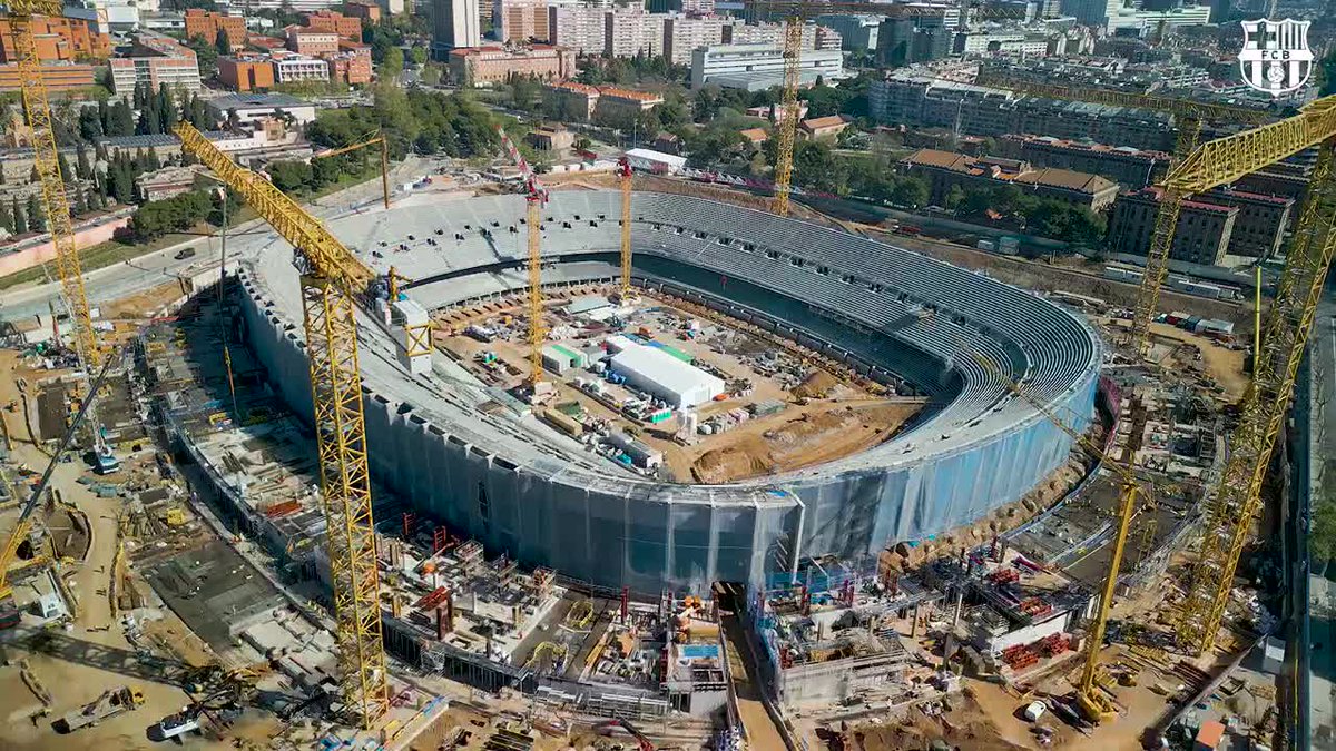 New update on the Spotify Camp Nou works 🏗