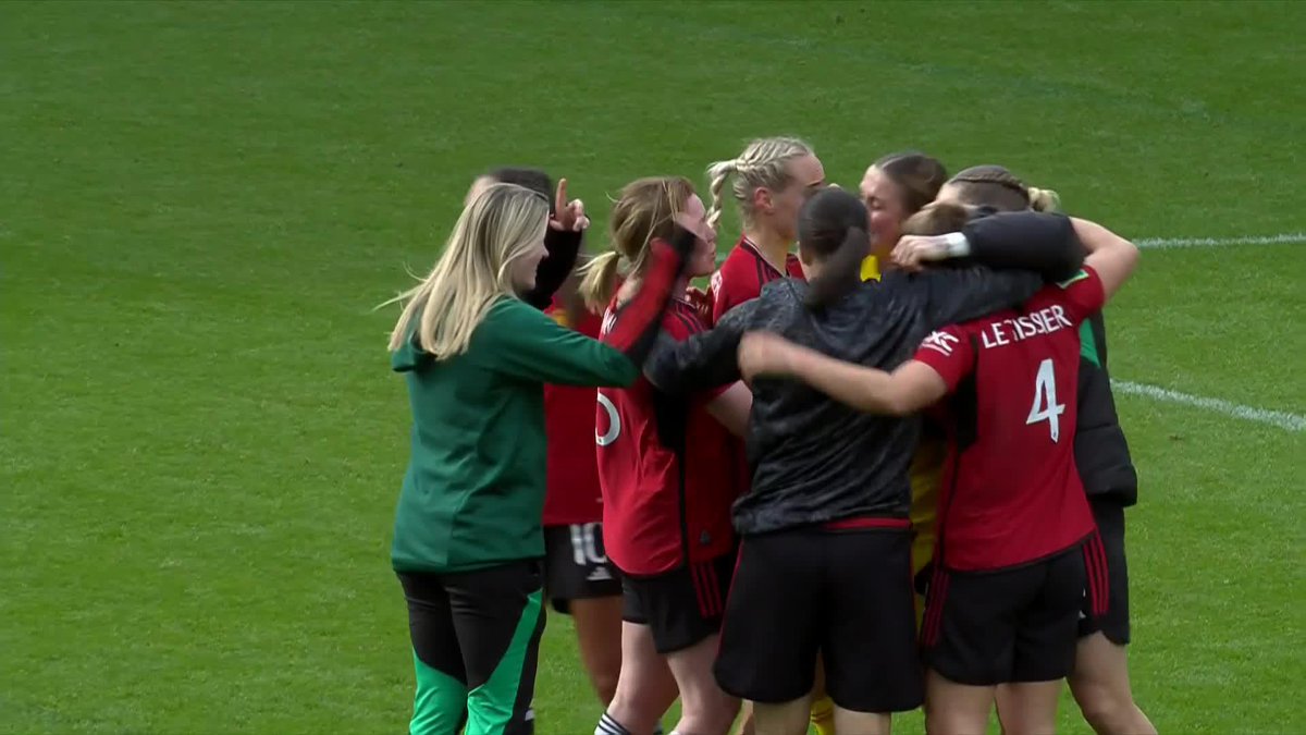 THEY'VE DONE IT ๐คฉ Manchester United Women have beaten Chelsea for the first time in their history! THEY'RE OFF TO WEMBLEY ๐ #AdobeWomensFACup