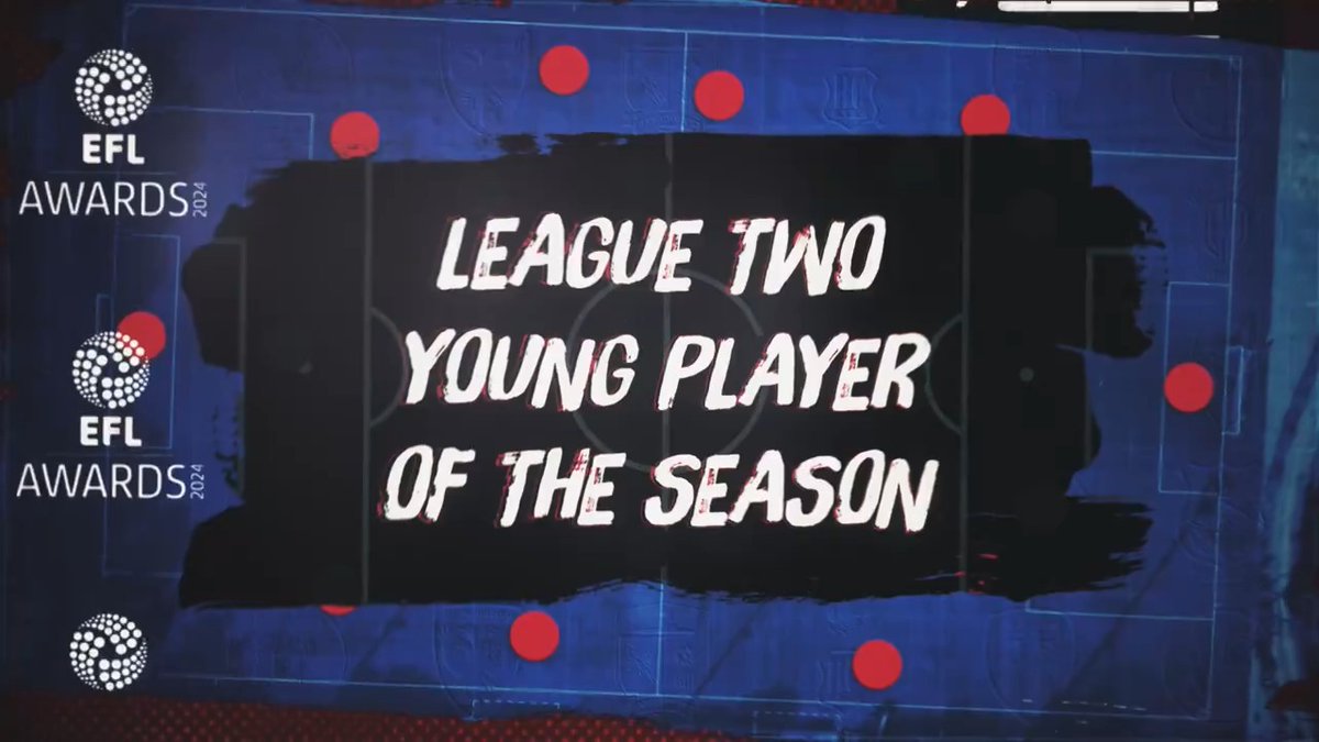🏆 The #SkyBetLeagueTwo Young Player of the Season, sponsored by EA SPORTS FC, is Tranmere Rovers FC' Rob Apter! 💫 #EFL | #EFLAwards