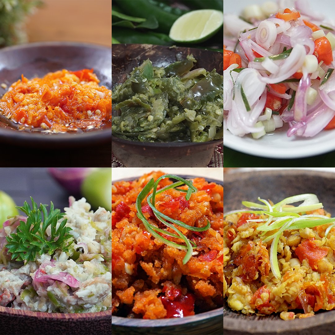 Dalam video ini cuma ada 6 macam sambal, tapi masih banyak jenis sambal yang ada.