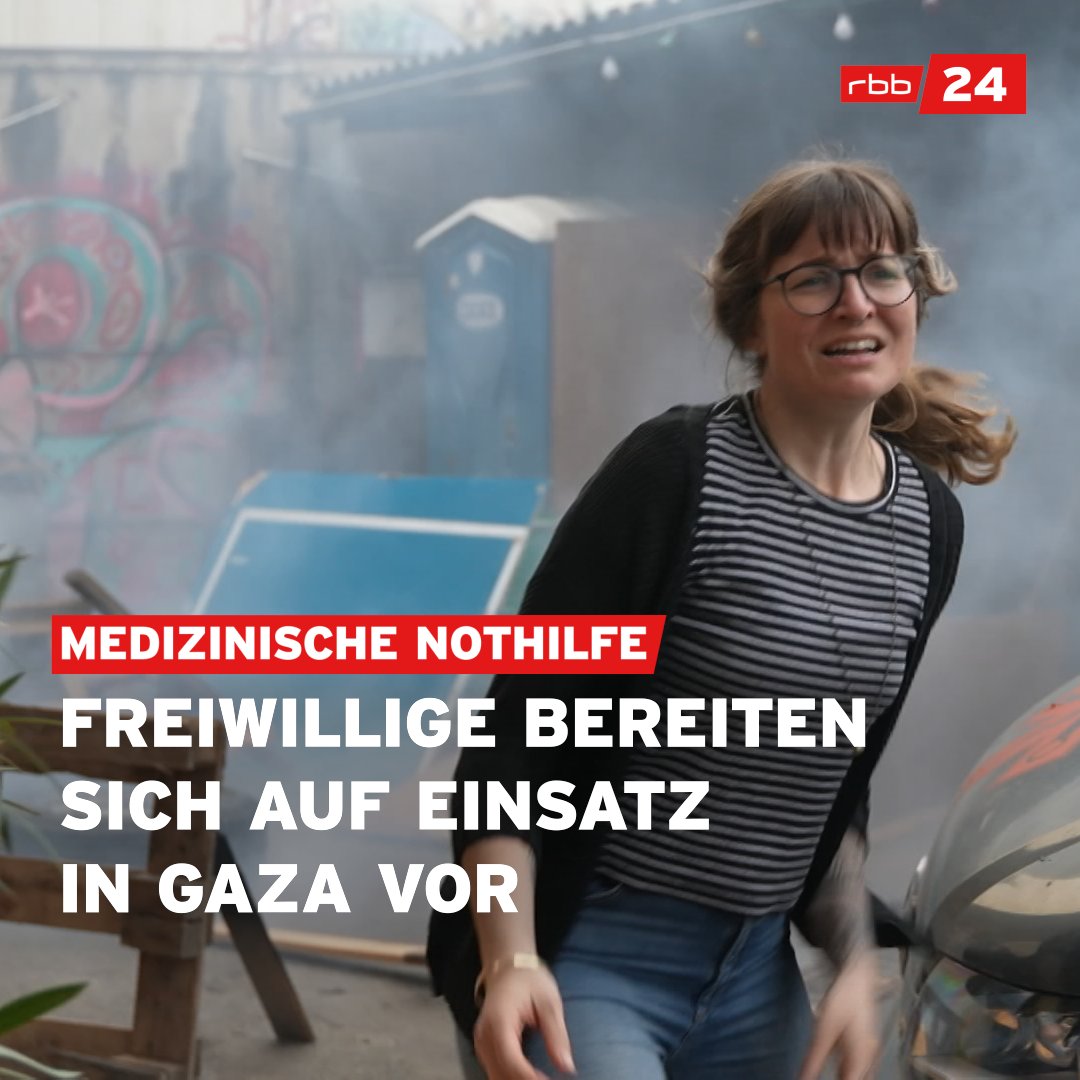 Die Berliner Hilfsorganisation CADUS schickt freiwillige Helfer für zwei Wochen nach #Gaza, um dort humanitäre Hilfe zu leisten. In #Berlin haben sich die Freiwilligen auf den gefährlichen Einsatz vorbereitet.