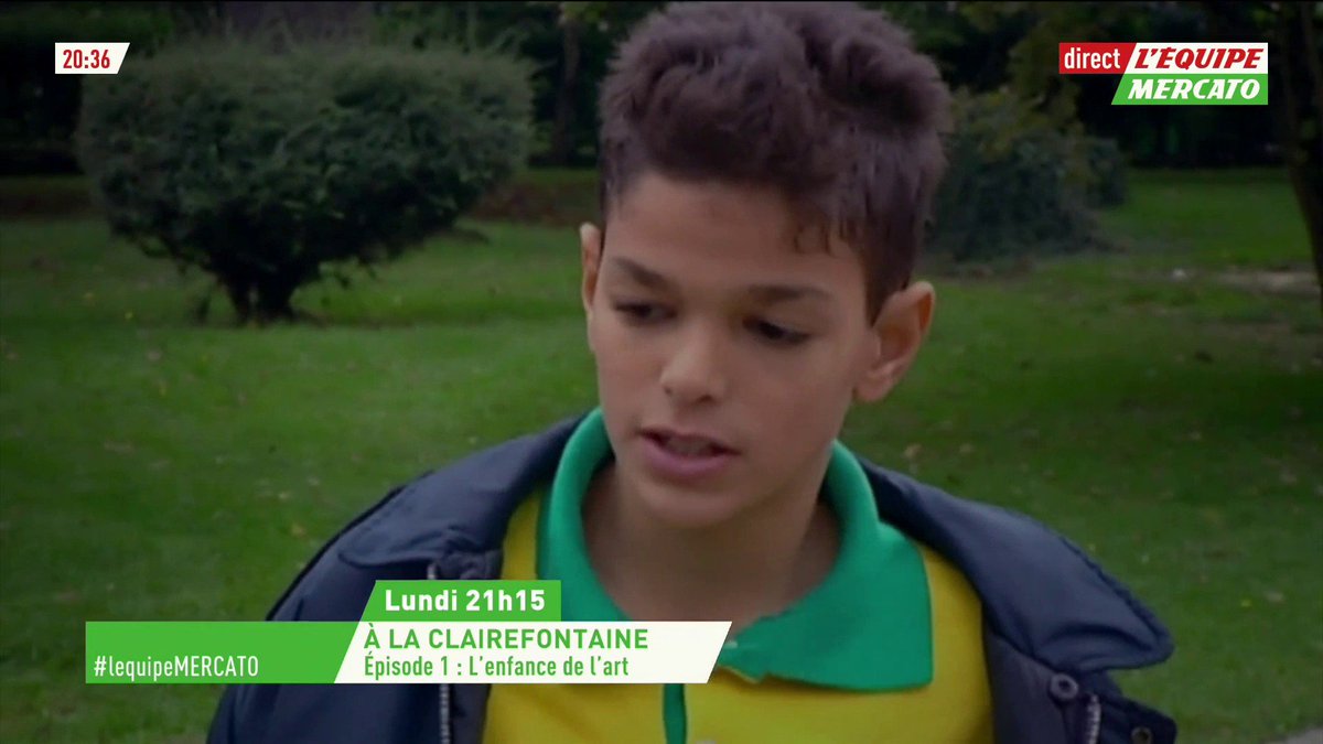Hatem Ben Arfa à 12 ans dans le le documentaire "À la Clairefontaine"