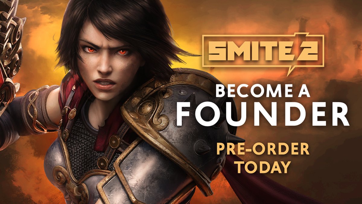 SMITE 2 Founder's Editions are available for pre-order NOW! ⚡Closed Alpha Test Access starting in May ⚡All SMITE 2 Gods FOREVER ⚡Amazing Cross Gen Skins ⚡SMITE 2 Ascension Passes ⚡and more! Head to the SMITE 2 store page on your preferred platform and pick yours up today!