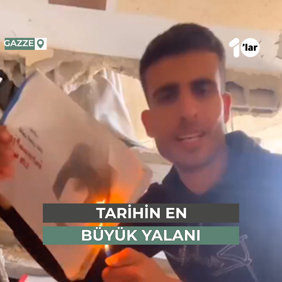“Uluslararası hukuk… Tarihin en büyük yalanı.” Bir öğrenci, Gazzede yaşananlar karşısında dünyanın hukuk anlayışını gördükten sonra, eğitim gördüğü "Uluslararası Hukuk" kitabını yaktı.