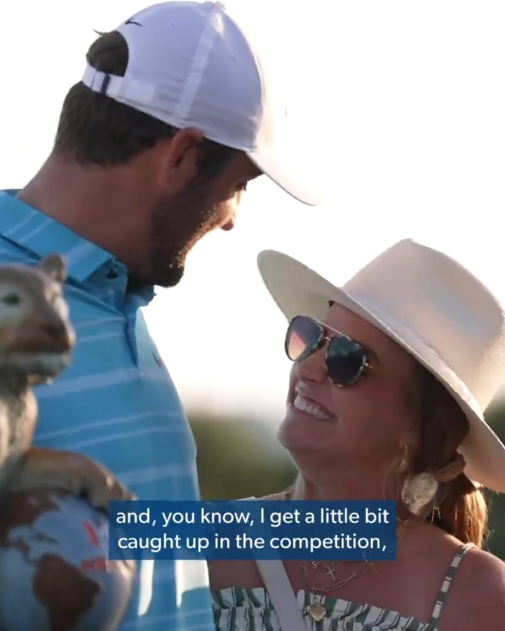 The world's best golfer needs the world's best team. Scottie and Meredith are just that ❤️