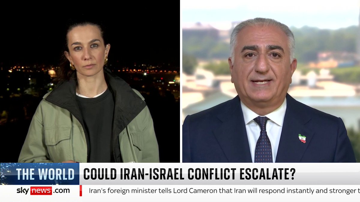 “Where’s the support from the outside world?” There needs to be "further sanctions on Iran", exiled Crown Prince of Iran, Reza Pahlavi, tells Yalda Hakim. 📺 Sky 501, Virgin 602, Freeview 233 and YouTube