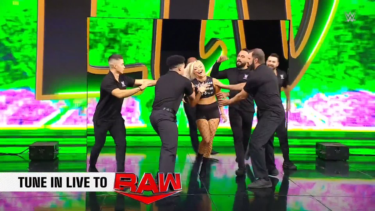 UH OH. Here comes @YaOnlyLivOnce... #WWERaw