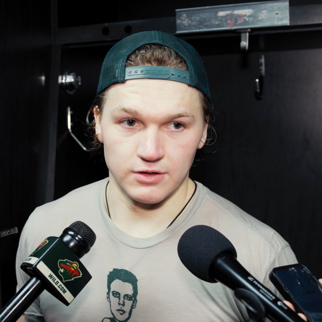 "It's good for the young guys" 🗣️ Kirill on the talent of the rookies on the roster. #mnwild