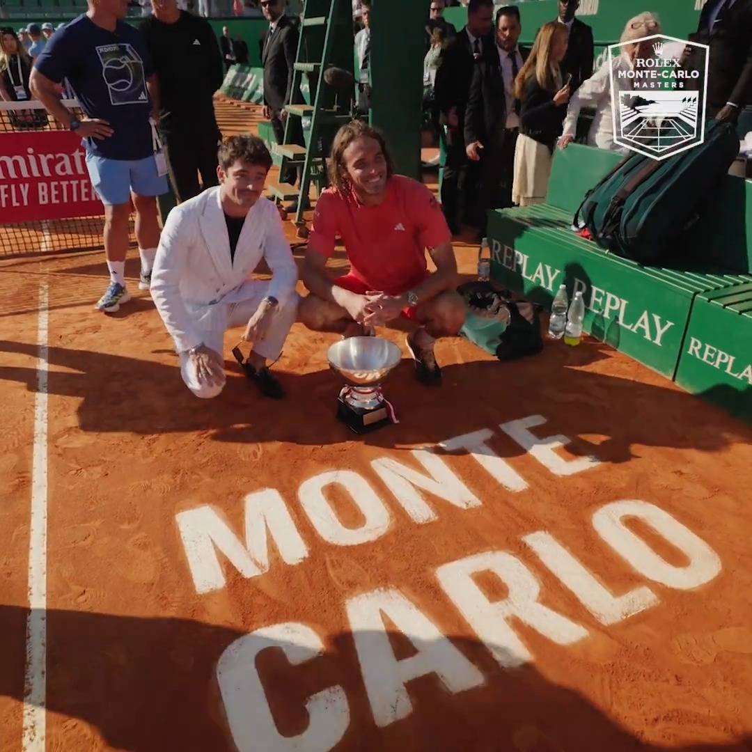 Beautiful views and beautiful celebrations 😍 Finals Day at #RolexMonteCarloMasters 2024 was spectacular! @StefTsitsipas