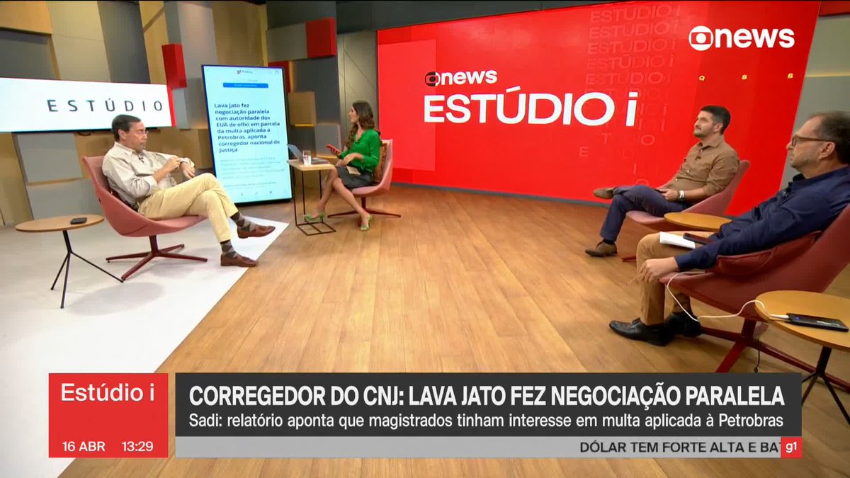 .@andreiasadi: Lava Jato fez negociação paralela com autoridade dos EUA de olho em parcela da multa aplicada à Petrobras, aponta relatório da corregedoria do Conselho Nacional de Justiça. ➡ Assista ao Estúdio i: #Estúdioi #GloboNews