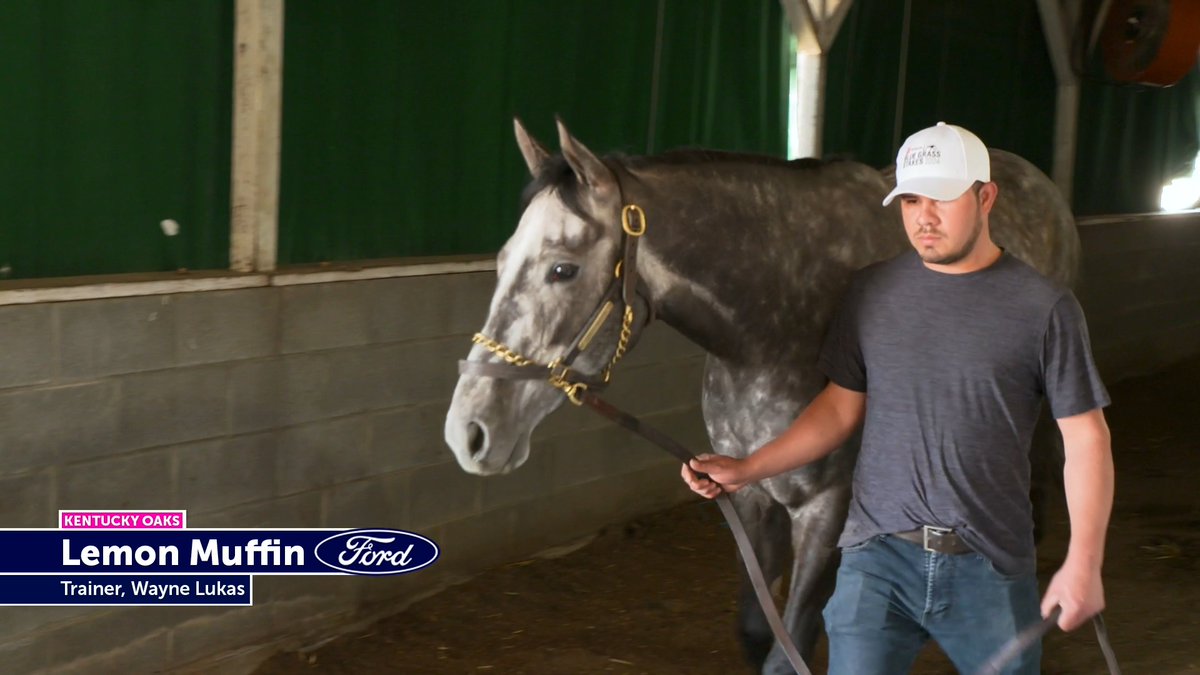 Rolling out the welcome mat for LEMON MUFFIN for the 150th Kentucky Oaks! Welcome to Churchill Downs! 🌸🏇