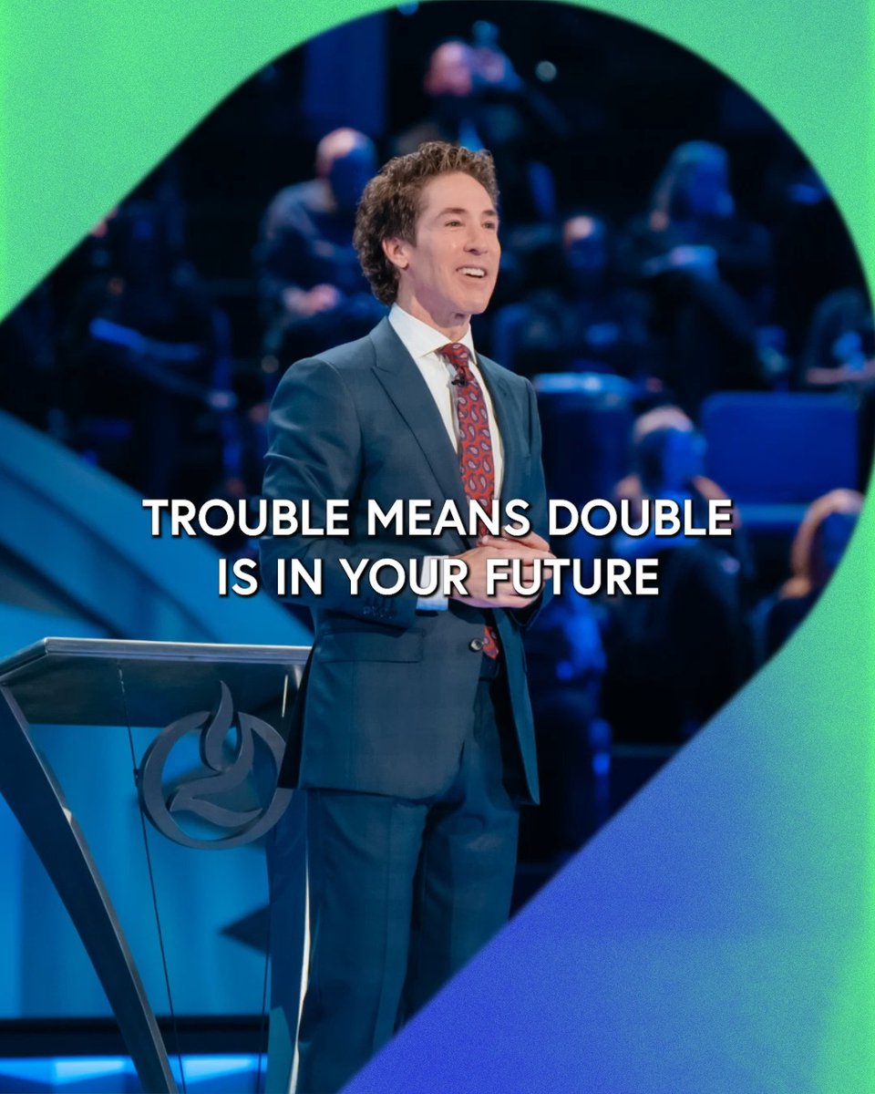 You have to get rid of that survival mentality and have a double mentality. Instead of being a prisoner of doubt, switch over to being a prisoner of hope. Believe God is working. Tune into Joel’s message today: "From Trouble to Double"!