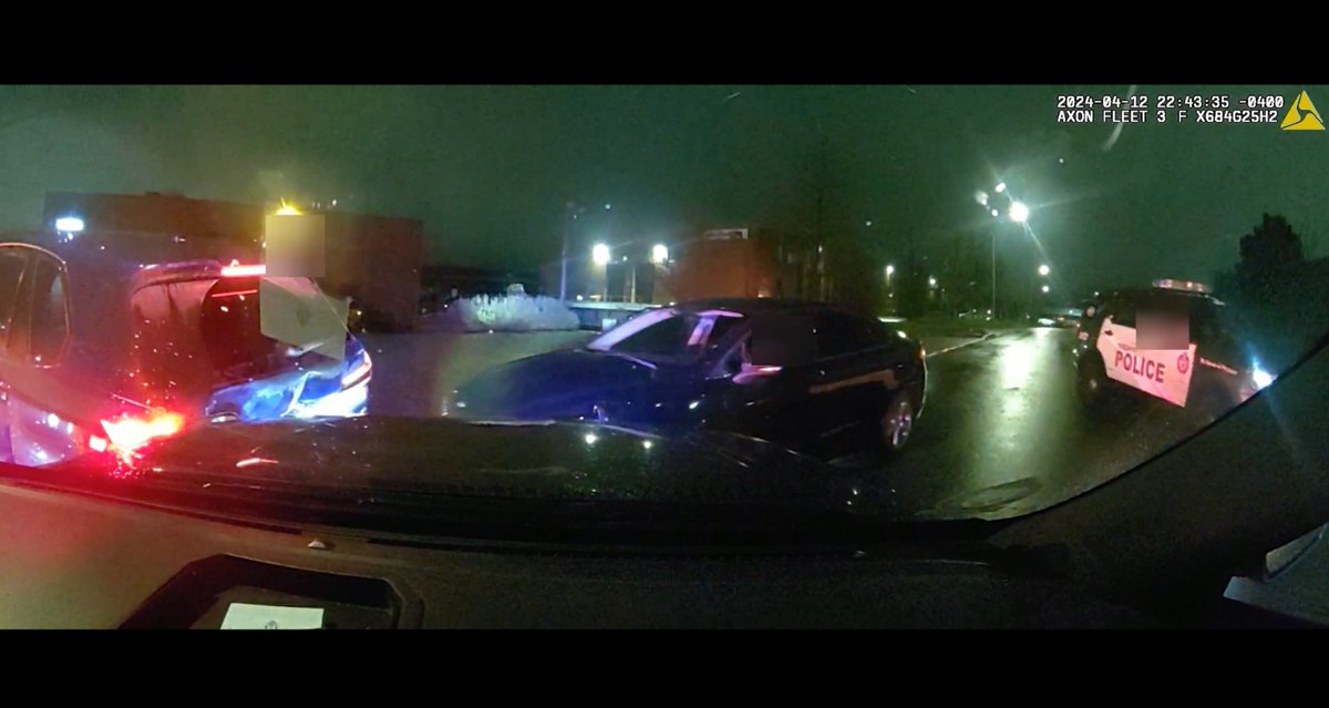 On April 12th, officers from 31 Division boxed in a stolen BMW X5. The driver tried to escape by recklessly smashing into police vehicles. Three arrests were made, and 54 charges were laid. Full Story: