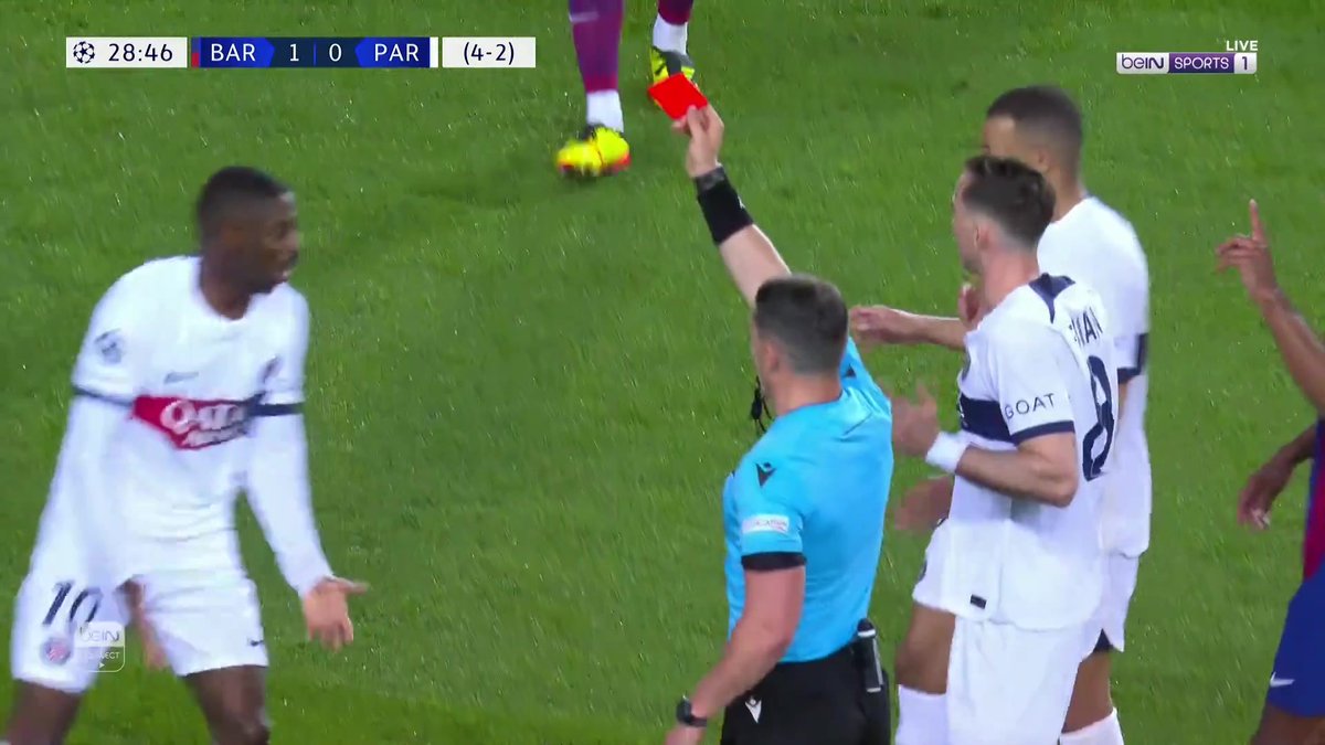 🟥هل استحق أراوخو البطاقة الحمراء ؟ #دوري_أبطال_أوروبا #دوري_الأبطال #برشلونة_باريس_سان_جيرمان
