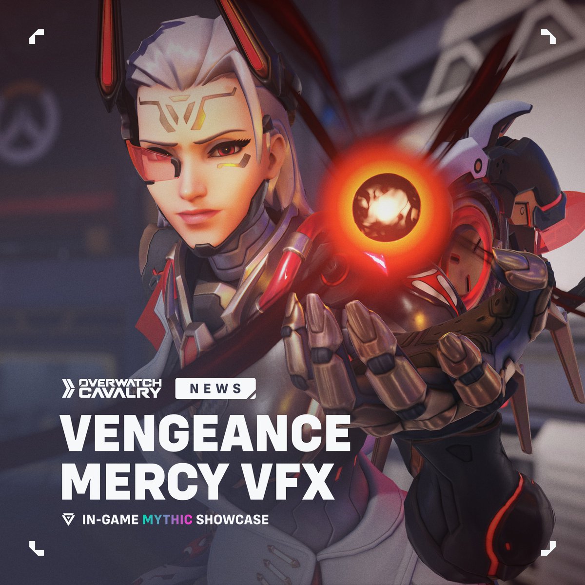 Get a closer look at Vengeance Mercy VFX in #Overwatch2 🖤
