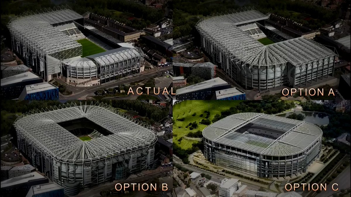 Unreal video showing how #NUFC could expand St James' Park in the future.