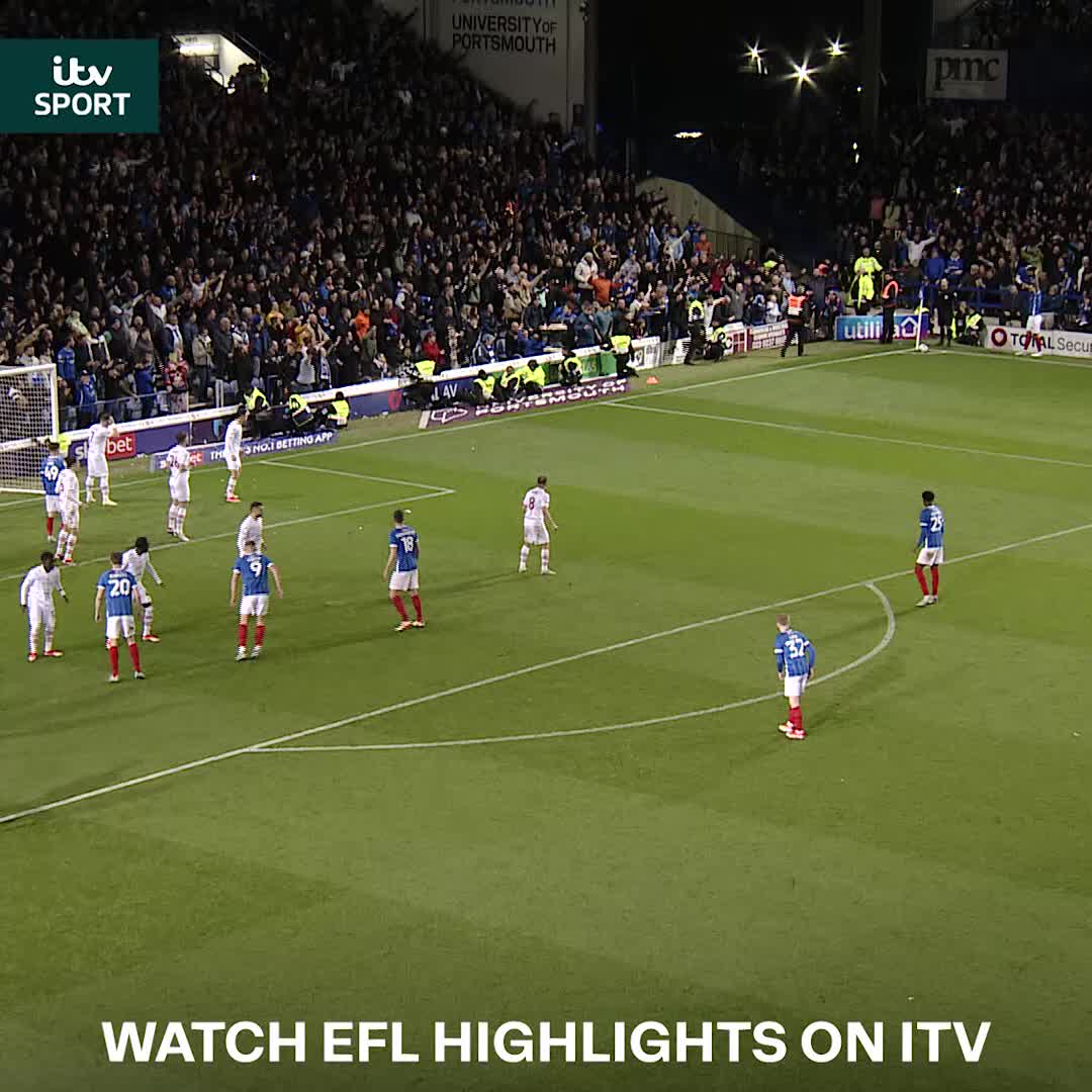 Moments like these 👏 Portsmouth FC return to the Championship for the first time since 2011/12 ⬆️ #ITVFootball | #EFL