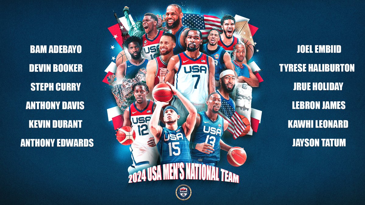 What if our greatest basketball players were stacked on one team? No more what-ifs. 🇺🇸 #USABMNT x #ParisOlympics