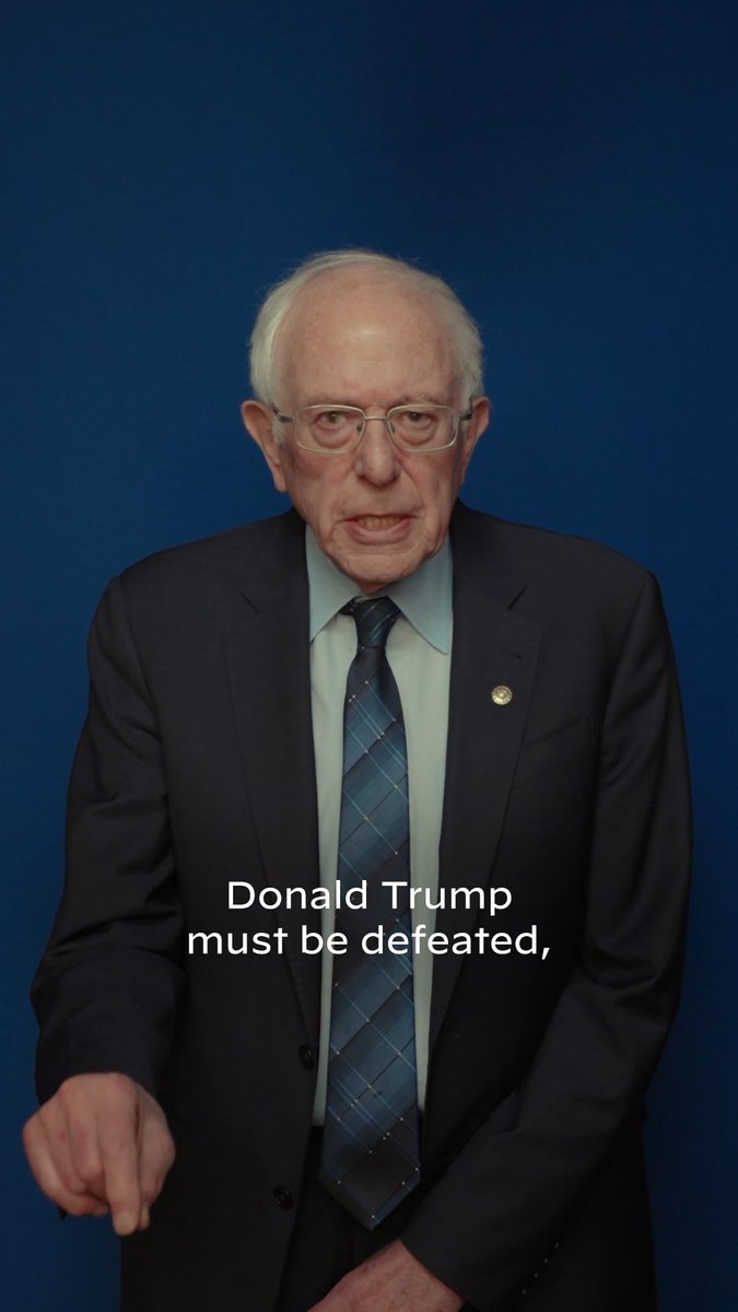 I’m proud to have your support, Bernie Sanders. Bernie’s right—from workers’ rights to women's rights, it’s all on the line in November. We must defeat Donald Trump.