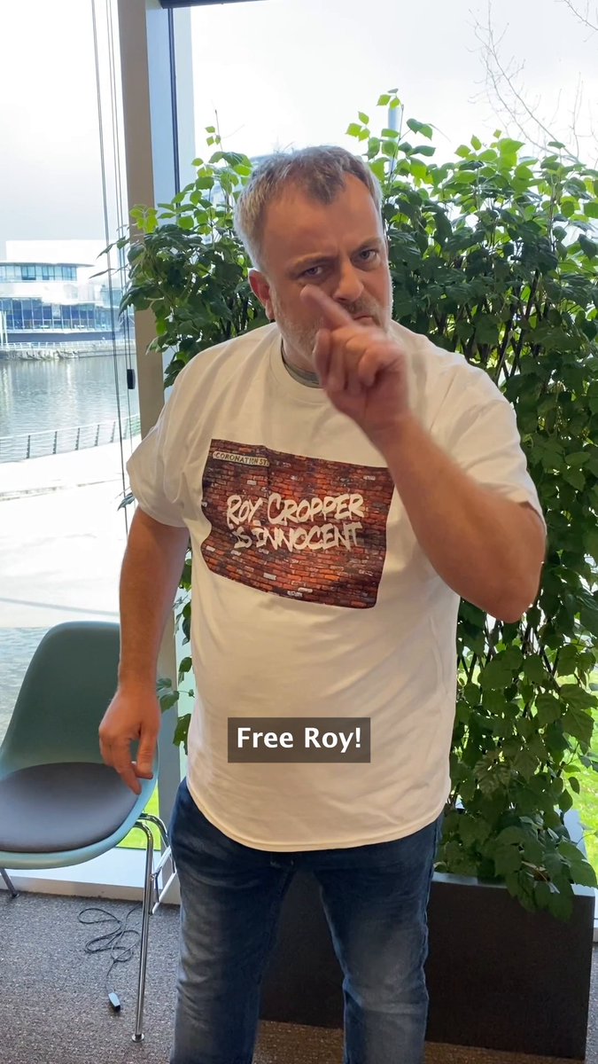 Swain ain't messing around 😂 #Corrie #FreeRoy #RoyCropperIsInnocent