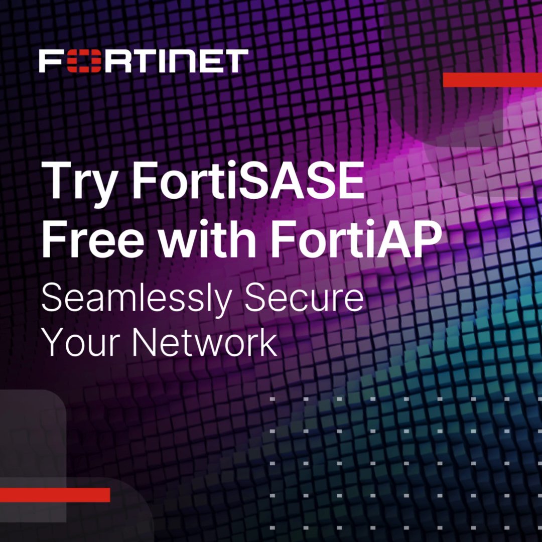 Experience FortiSASE cloud delivered security and management with FortiAP ☁️🔐 That’s right—we’re offering a free trial of #FortiSASE for thin edge locations with all purchases of #FortiAP 431F through the end of 2024! Get the details: