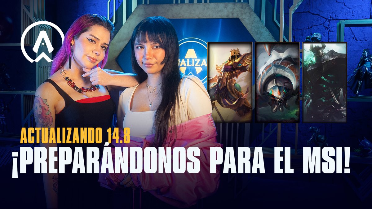 La versión 14.8 de #LoL llega con una lluvia de cambios que impactará a varios campeones. Descubre el contenido nuevo, una divertida sección de comunidad, y las novedades de la LLA. 📣 ¡Actualízate con Crystal Molly y conoce los ajustes que llegan al meta antes del MSI!