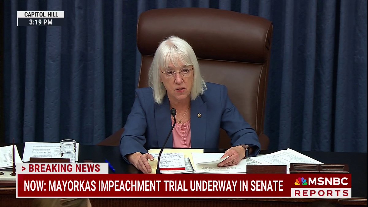 BREAKING: Senate votes 51-48 that the first article of impeachment against Secretary Alejandro Mayorkas is unconstitutional. Sen. Lisa Murkowski, R-Alaska, voted present.