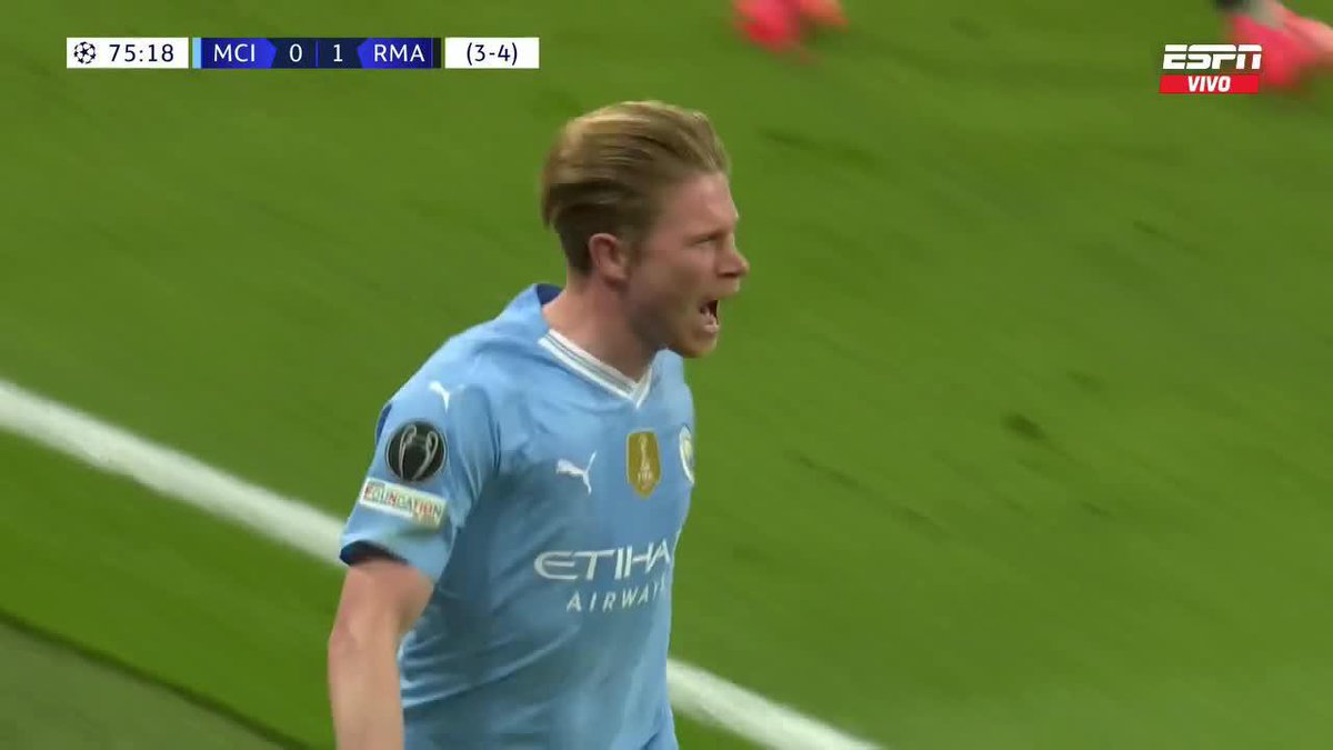 TANTO VA EL CÁNTARO A LA FUENTE... ¡DE BRUYNE EMPATÓ PARA EL CITY! ▶️ No te pierdas la 🏆 #ChampionsLeague en #ESPNenStarPlus