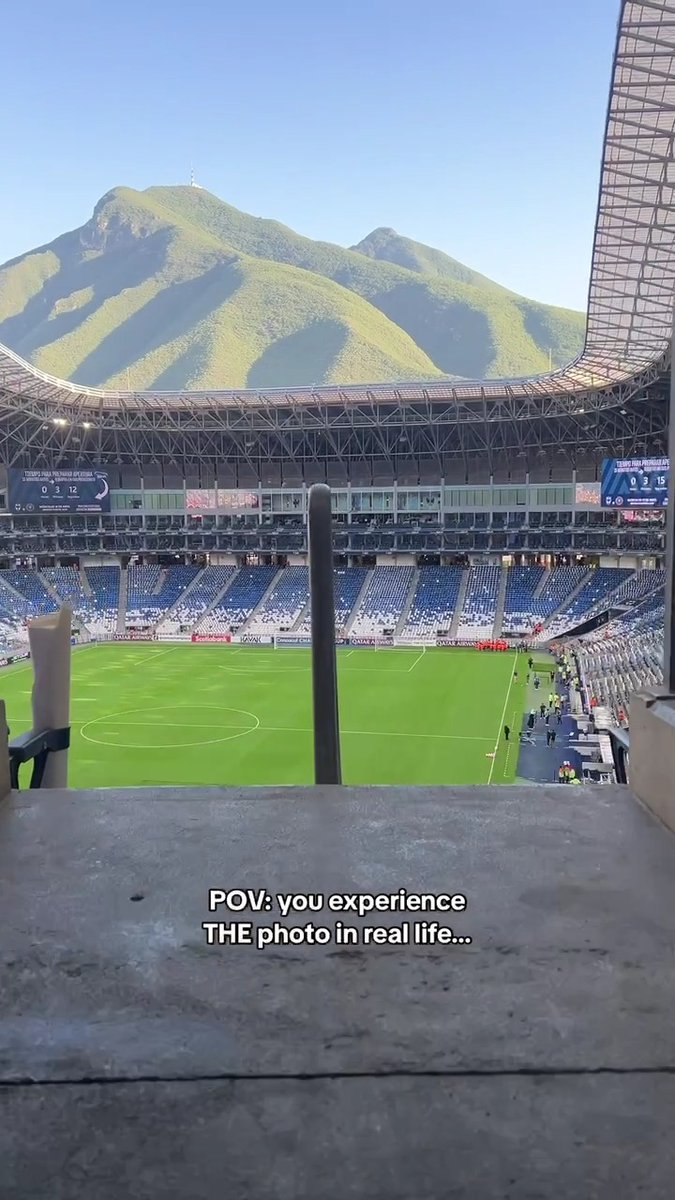 La vista perfecta existe, Rayados 🥲🏟️ #Concachampions 🏆