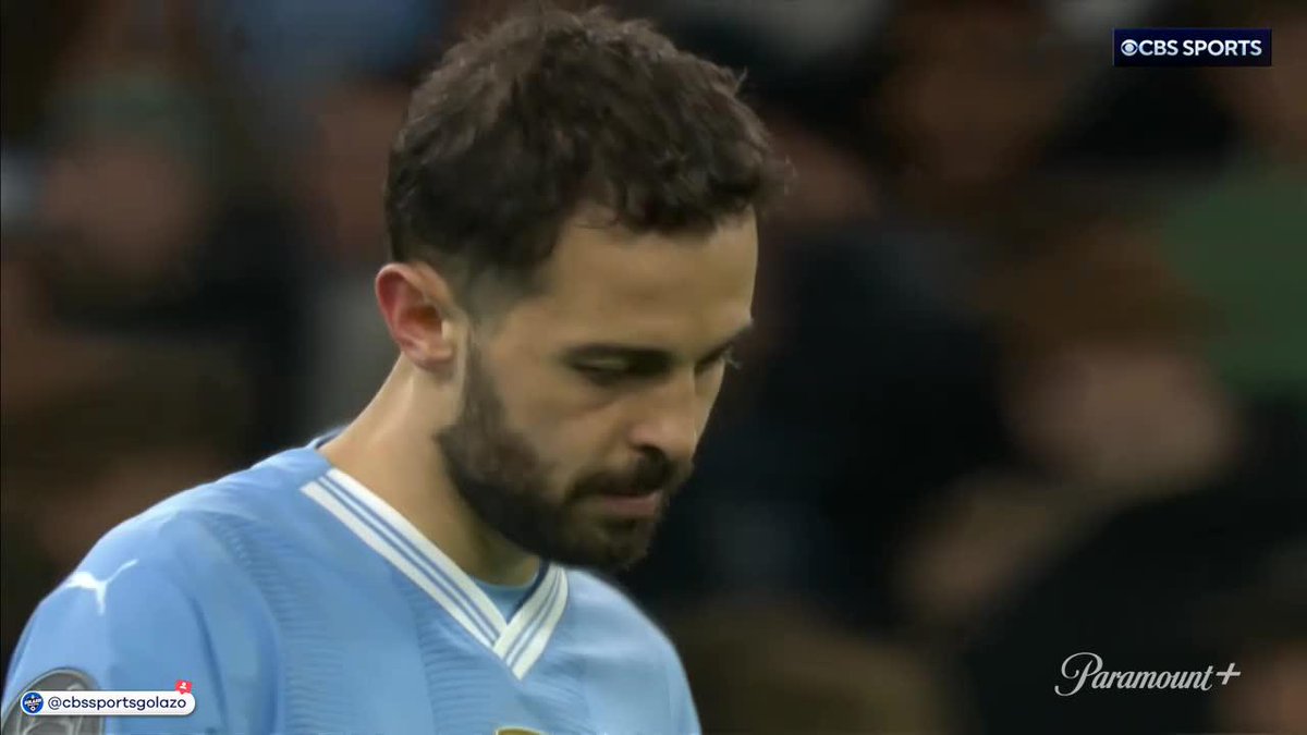 Bernardo Silva with one of the worst penalties you'll ever see 🫣 (via CBS Sports Golazo ⚽️)