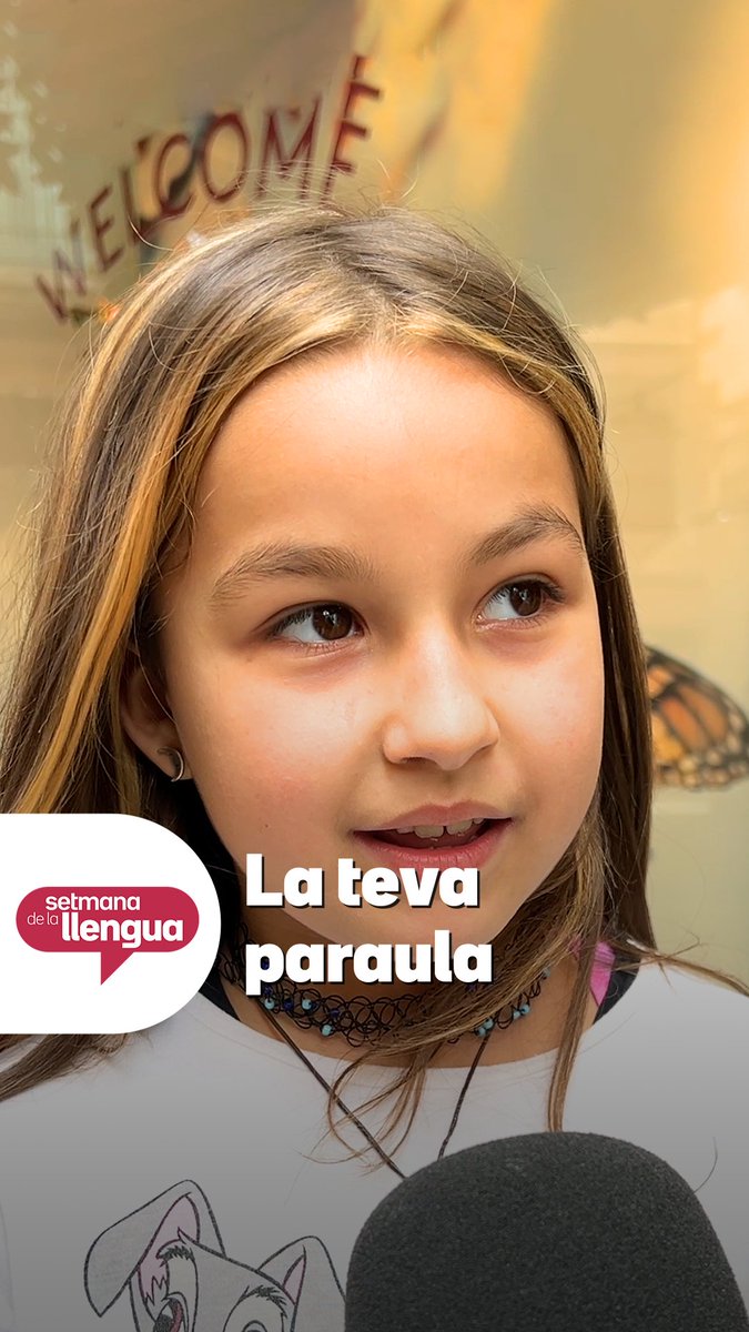 I tu? En tens, de paraula preferida? #SetmanaLlengua3Cat