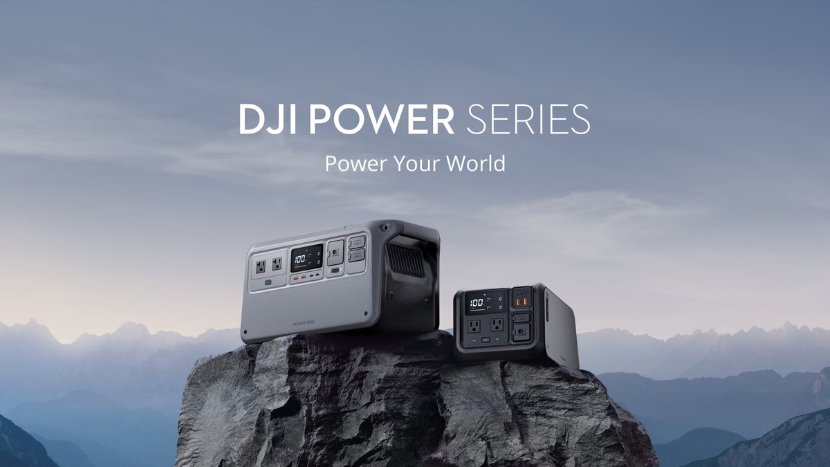 Introducing DJI's new portable power solutions - DJI Power 1000 and DJI Power 500. This series is perfect for DJI drones, outdoor use, and more. Create a more comprehensive DJI Ecosystem. DJI Power 1000 👉 DJI Power 500 👉