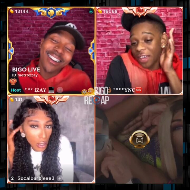 #Zay &amp; #John host a show w/ guest #Socalbarbieee . #Richzaee joins the live &amp; they all end the night w/ a dance tutorial from #Socalbarbieee . Take a look! 🤣😆 #Bigorecap #Bigolive #Bigousa #Bigo