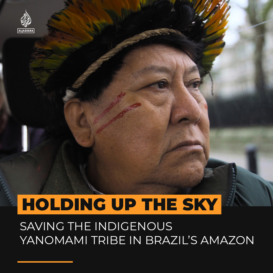 One of the largest Indigenous tribes in the Brazilian Amazon is at risk of being wiped out. Davi Kopenawa, a tribal leader, is fighting to save his community and the forest. But at what cost? Watch Holding Up the Sky here: | Dário Kopenawa Yanomami