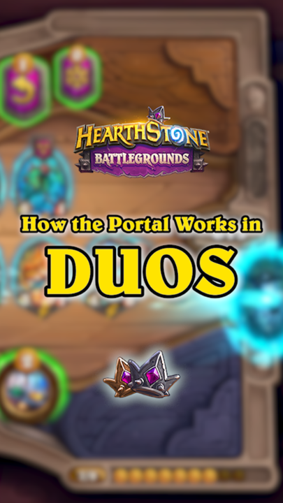 Pass cards, ping combo pieces, and see your partner's board with the power of the Portal! 🌀 Learn more in our #HearthstoneDuos tutorial.