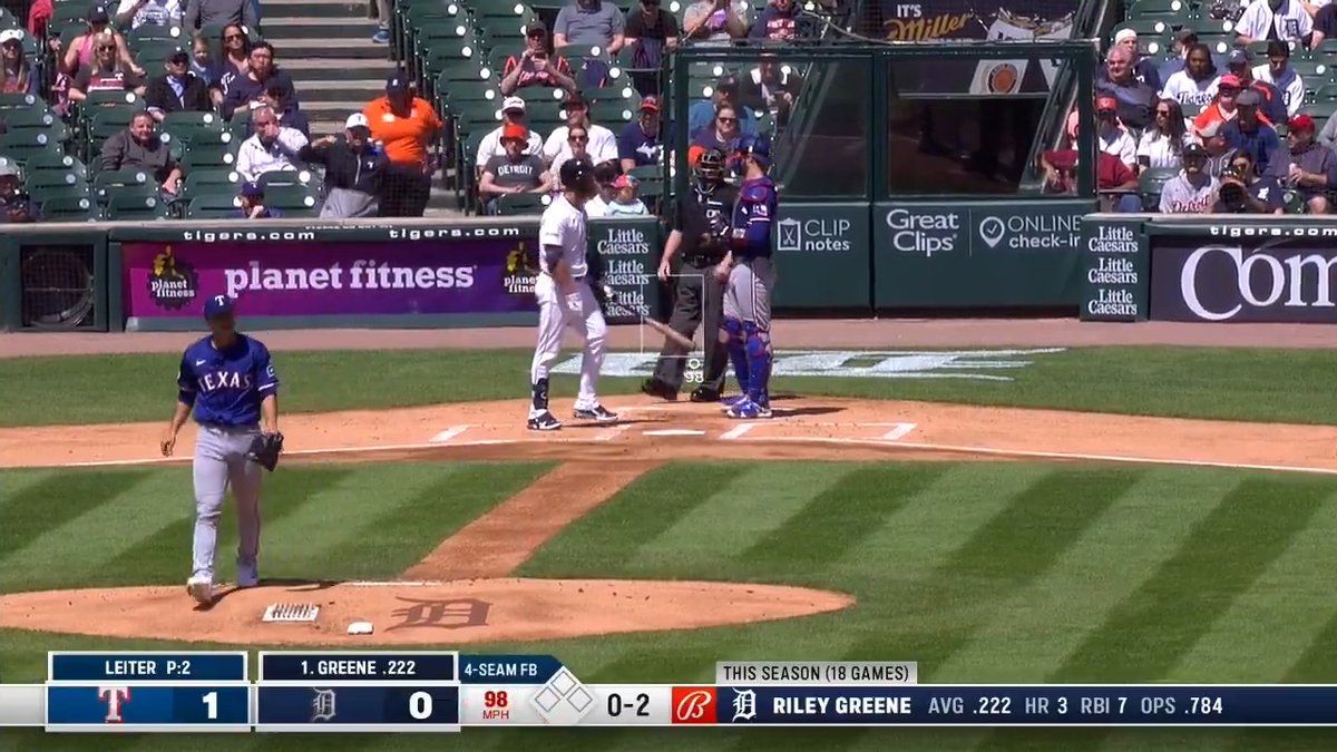 First MLB strikeout for jack leiter! #StraightUpTX