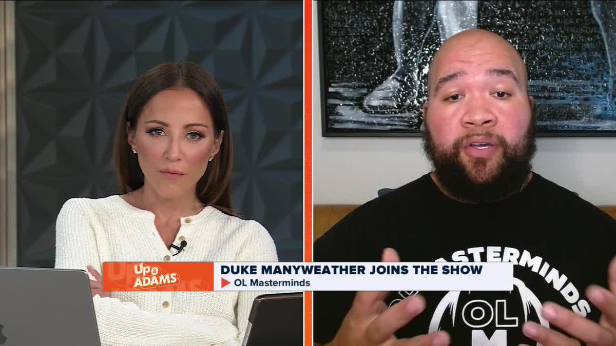 "We've seen guys (eating) around 4500 calories to 6500 calories... even had a guy close to 7000 calories." The food budget at Duke Manyweather's offensive line training program is no joke #OLMasterminds 😲 Kay Adams