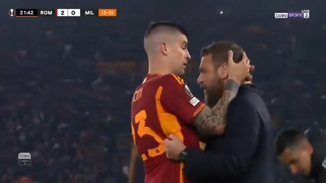 ديبالا يسجل الثاني لروما 🔥🦊 تأثير دي روسي واضح جداً على الفريق 🔥🔥🔥 #الدوري_الأوروبي | #روما_ميلان