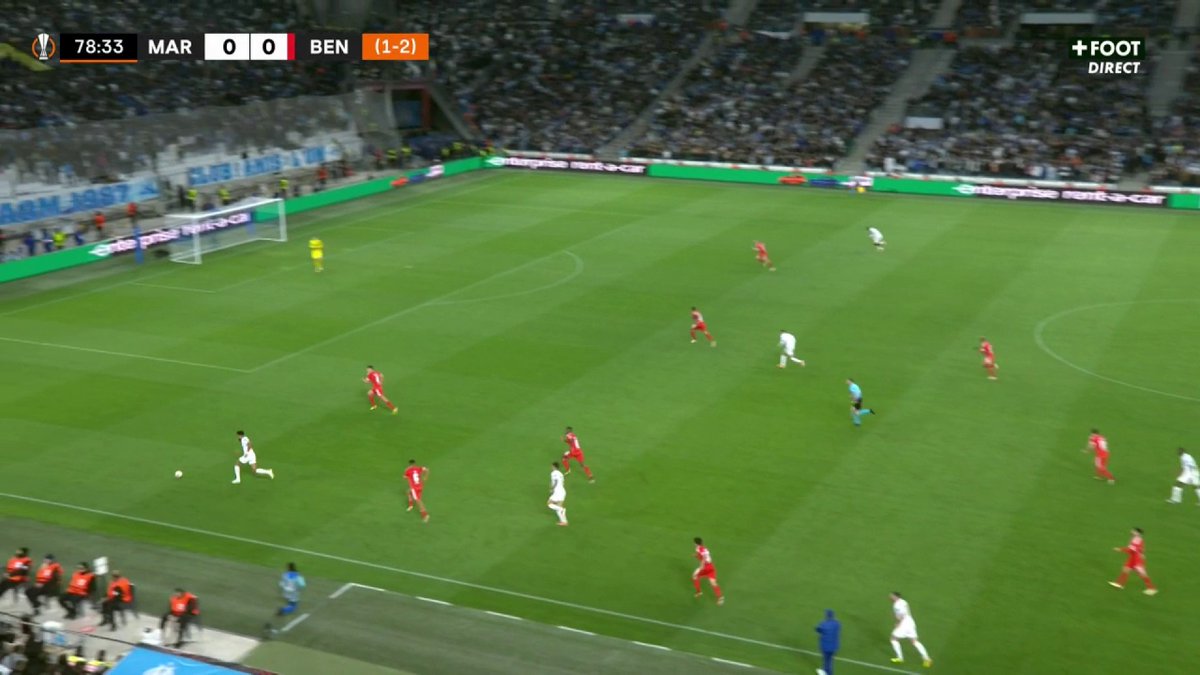 LE BUT DE MOUMBAGNA POUR PERMETTRE À L’OM D’ESPÉRER LA QUALIFICATION ! 🤩💙🤍 🎥 CANAL+ Foot