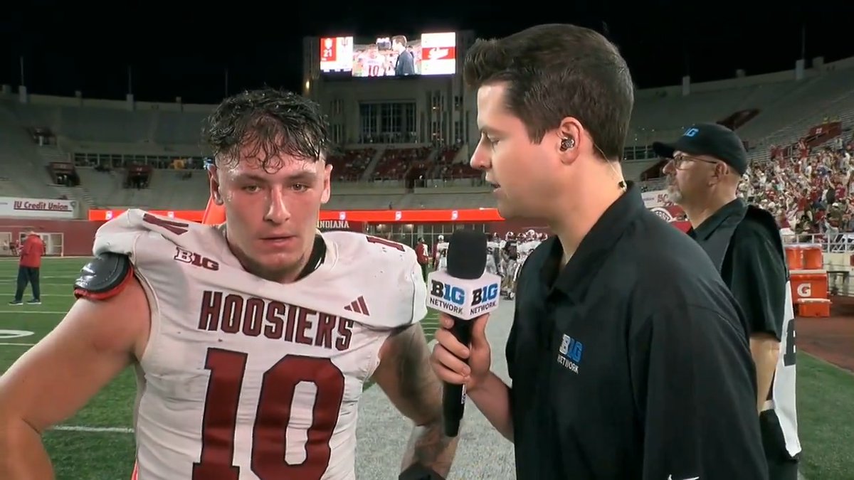 "We got a fire to win." Aiden Fisher | #IUFB | 📺: BTN