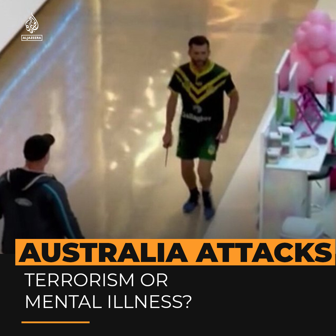 Two stabbing attacks in Australia have shone a spotlight on the often-politicised labelling of violence as terrorism vs mental illness. Is there really a difference, or is it racism and fearmongering? ⤵️