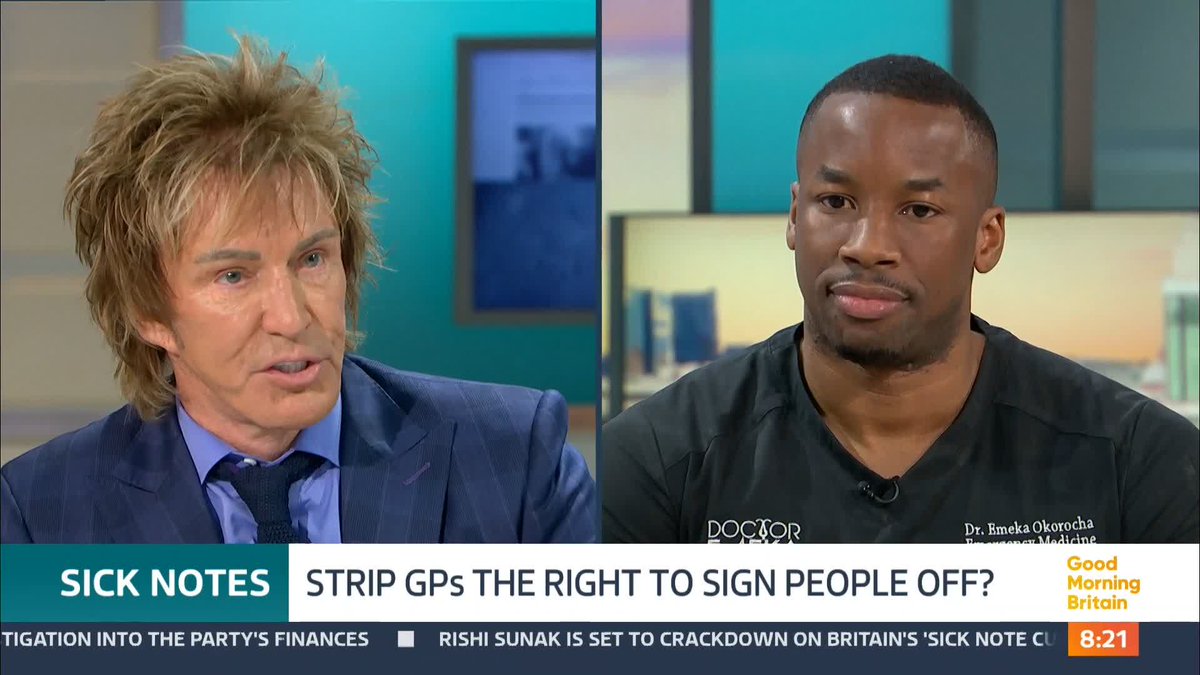 'Whose job is it to find what's normal and abnormal?' 'There's a lot of people out there playing that card and know how simple it is to get signed off from work' Should we strip GPs of the right to sign people off sick from work? 🤒