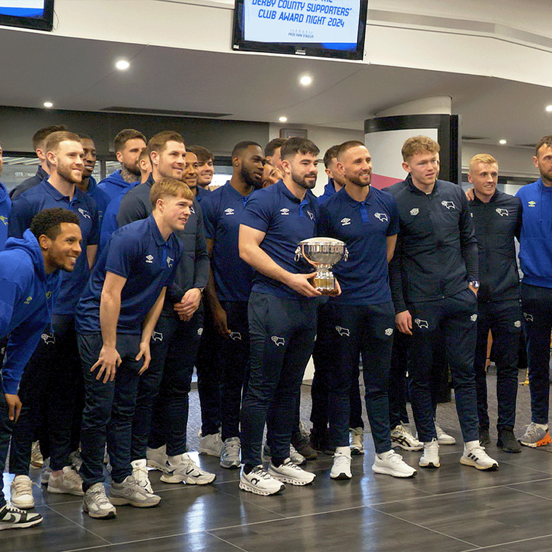 Earlier this week, DCFC Supporters Club hosted their annual End of Season Awards event at Pride Park Stadium 🏆 eírancashin was named their 2023/24 Player of the Season! ⭐️ #DCFC #dcfcfans