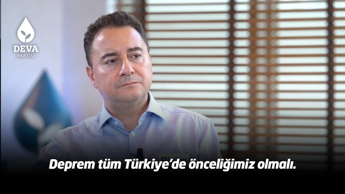 Biz deprem raporumuzu hazırladık, iktidara gönderdik. Yapılacaklar belli. Deprem tüm Türkiye'de önceliğimiz olmalı. Sadece seçimlerden önce hatırlanmamalı.